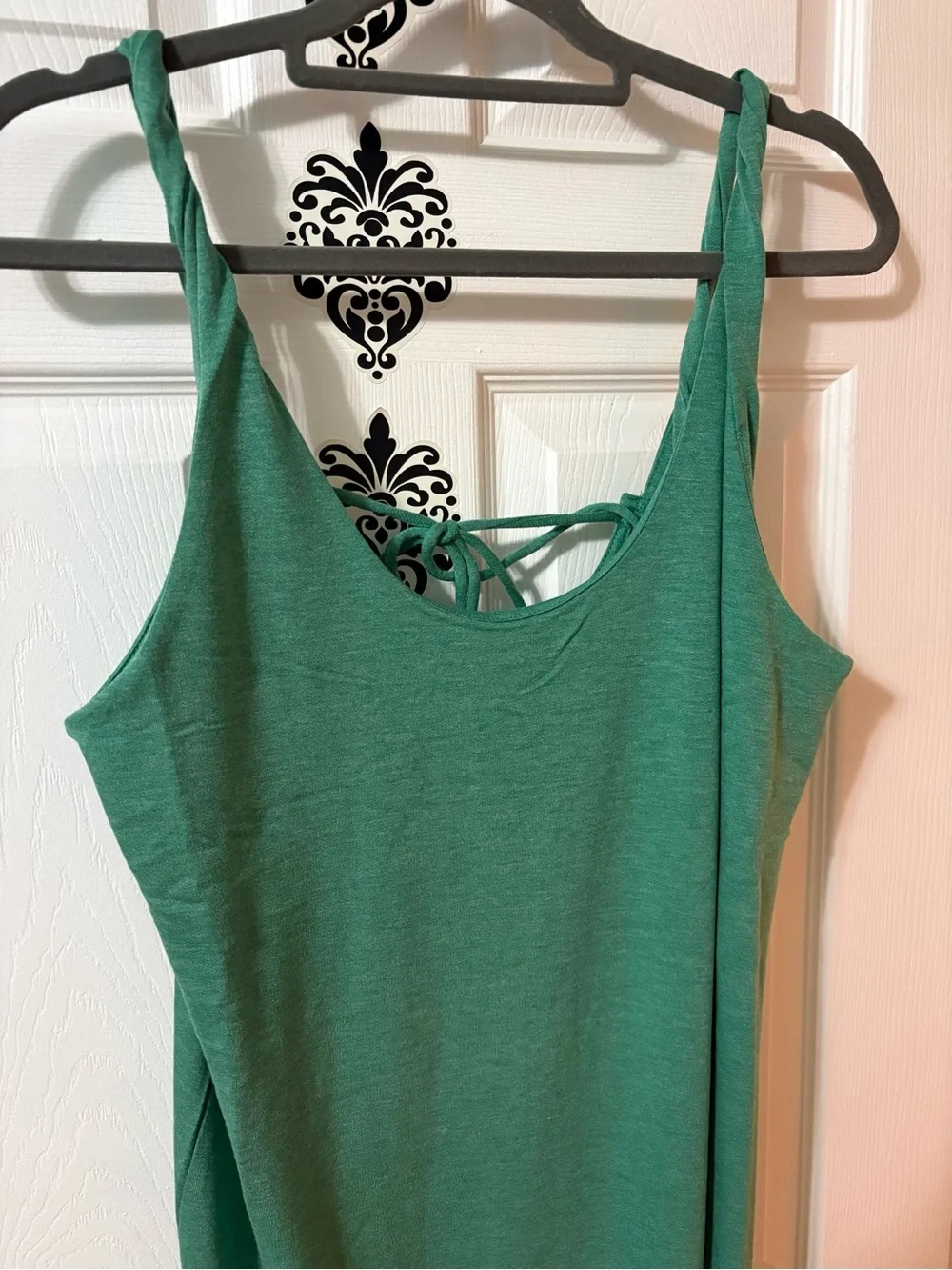 Zenana Outfitters Kelly Green Strappy Knit Maxi Dress NEW - Picture 3 of 10